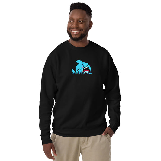 Anxious Shark- Genderless Premium Sweatshirt