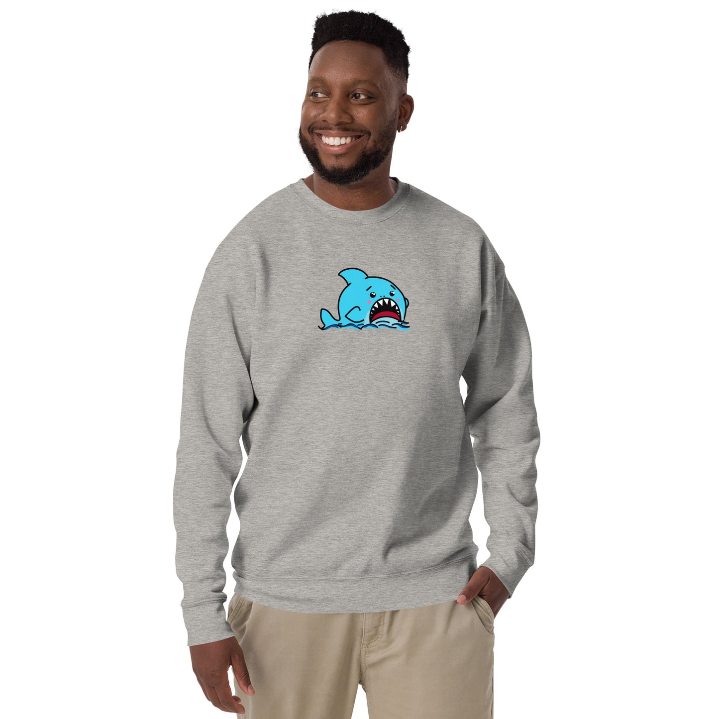 Anxious Shark- Genderless Premium Sweatshirt