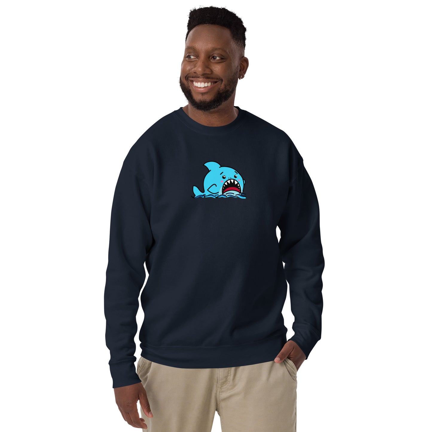 Anxious Shark- Genderless Premium Sweatshirt