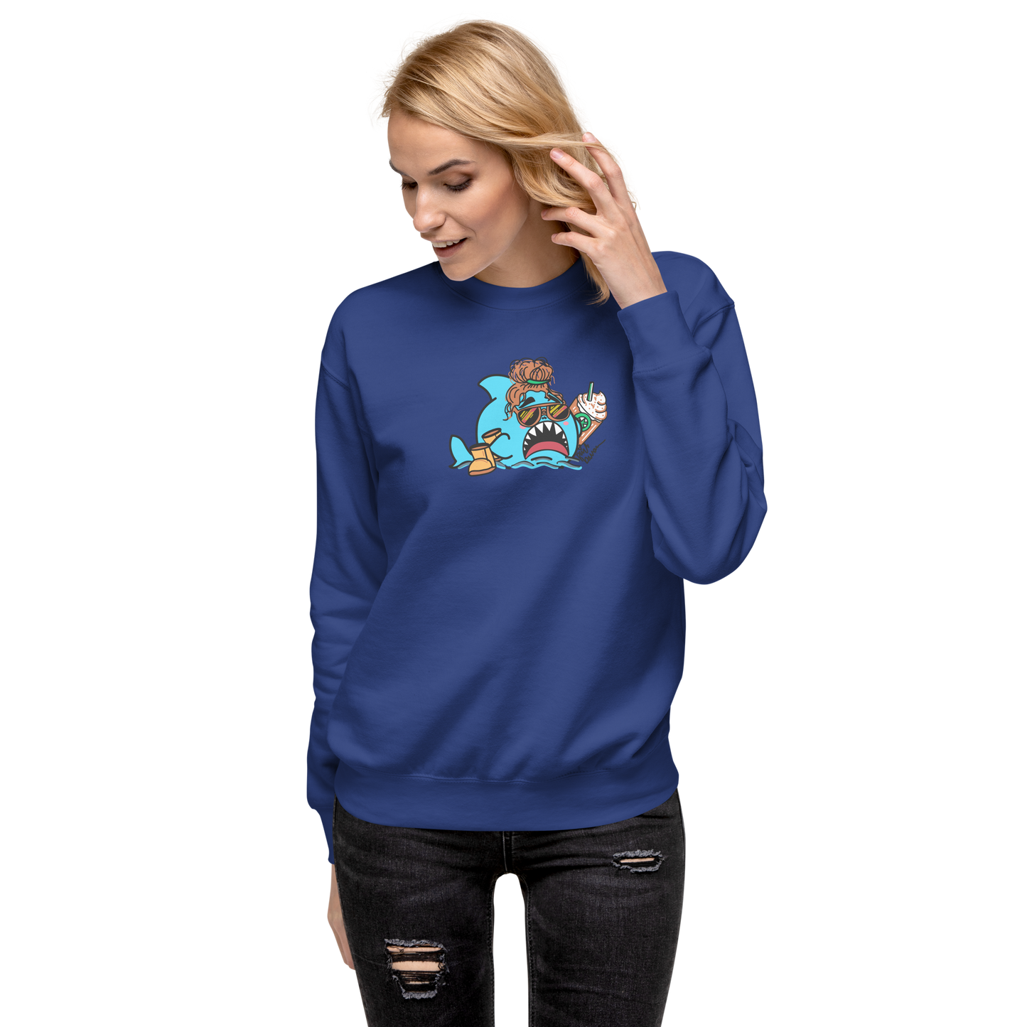 Basic Shark- Genderless Premium Sweatshirt