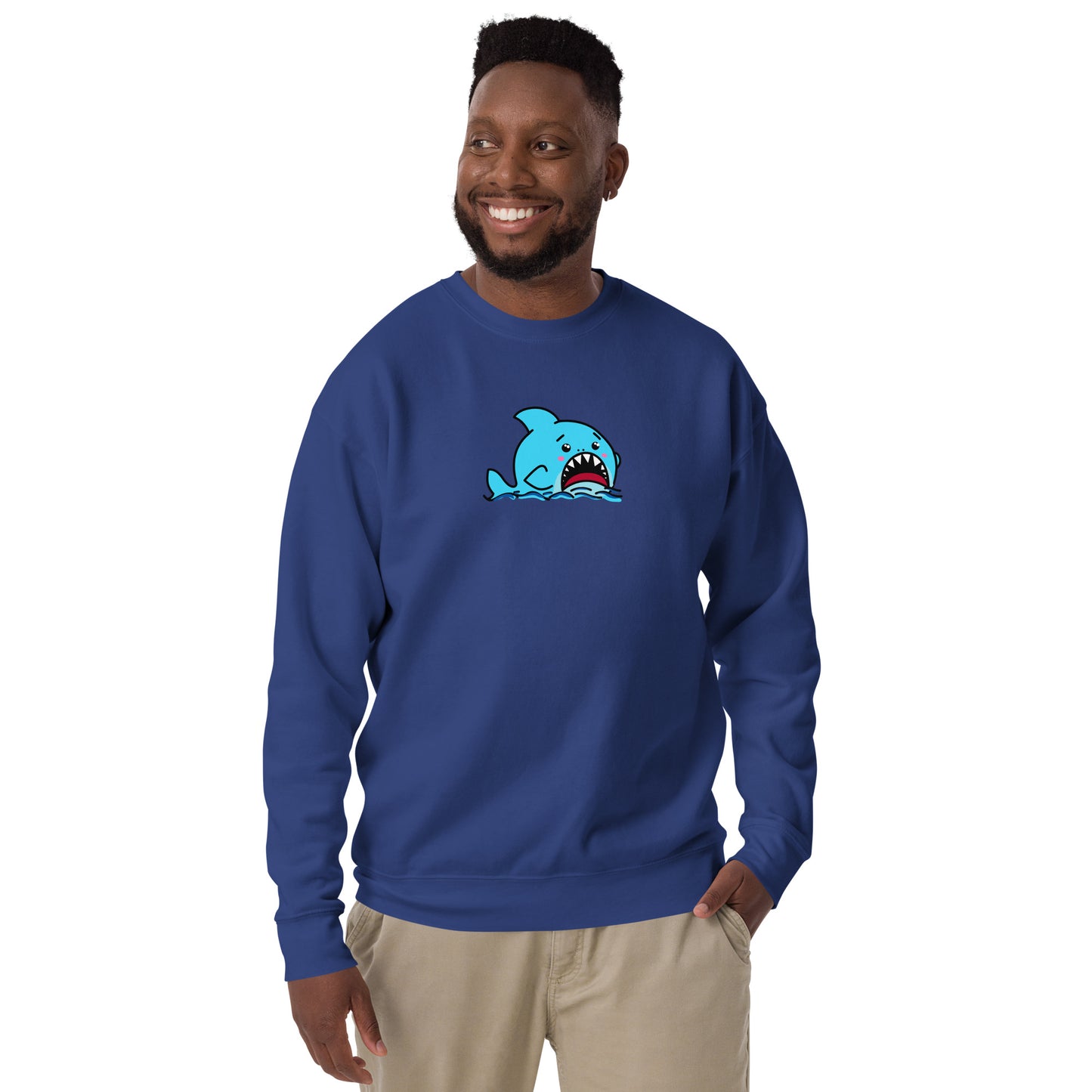 Anxious Shark- Genderless Premium Sweatshirt