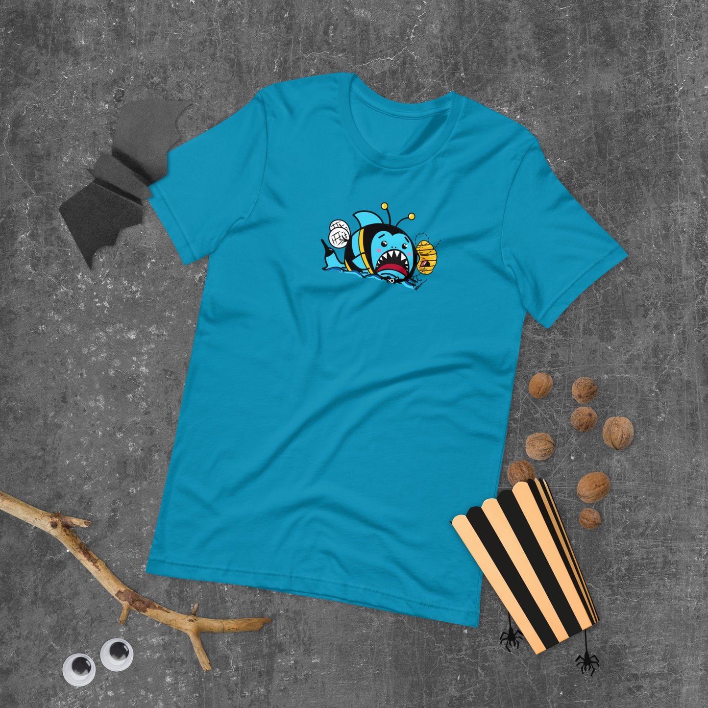Halloween Sharks- Bee Shark Genderless Tshirt