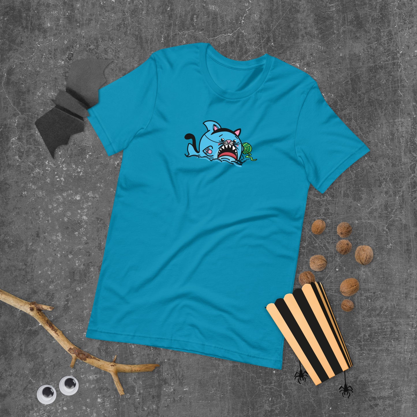 Halloween Sharks- Kitty Shark Genderless Tshirt