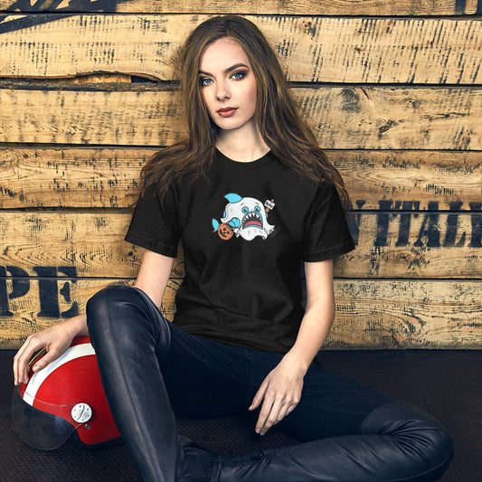 Halloween Sharks- Ghost Shark Genderless Tshirt