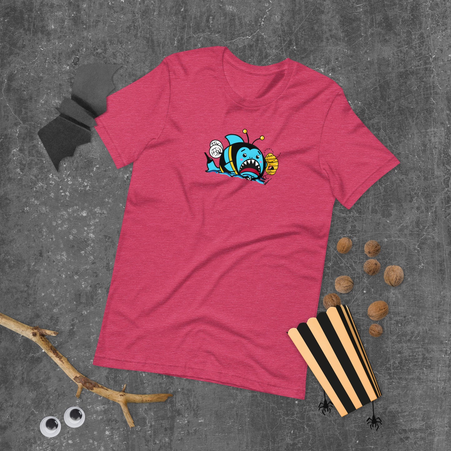 Halloween Sharks- Bee Shark Genderless Tshirt