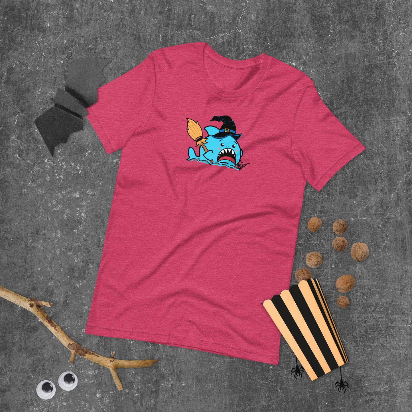 Halloween Sharks- Witch Shark Genderless Tshirt