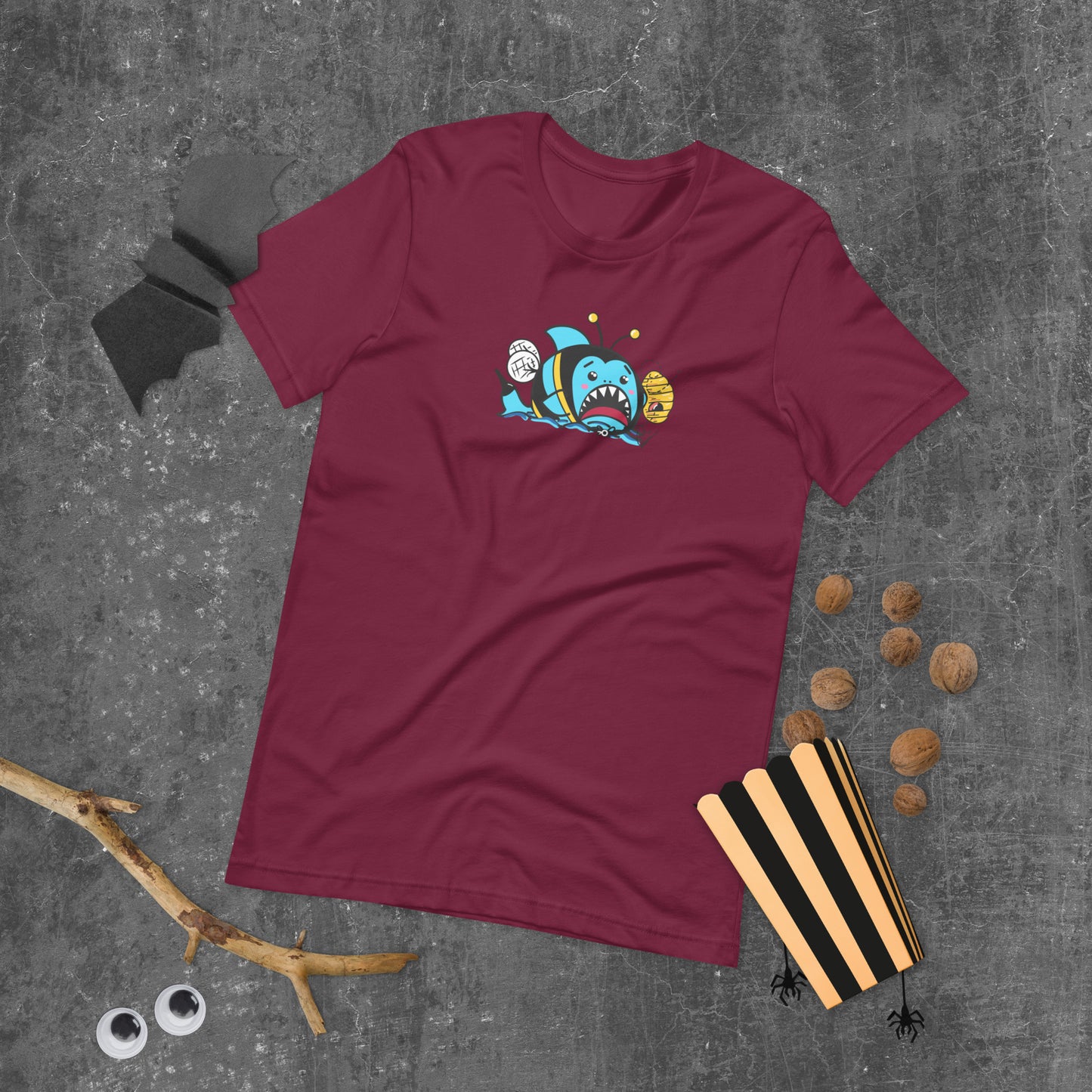 Halloween Sharks- Bee Shark Genderless Tshirt