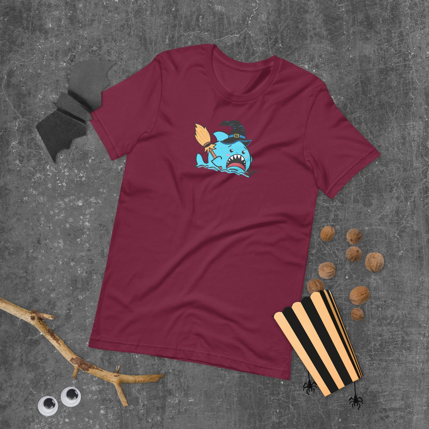 Halloween Sharks- Witch Shark Genderless Tshirt