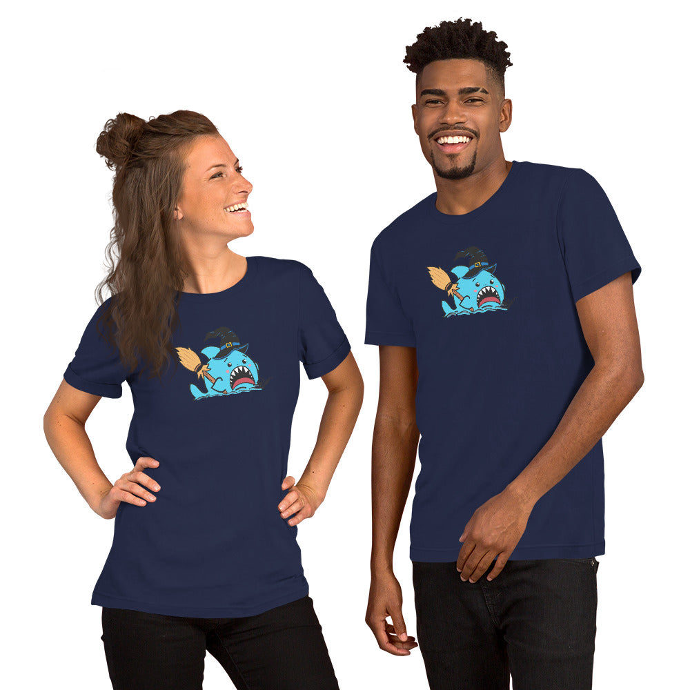Halloween Sharks- Witch Shark Genderless Tshirt