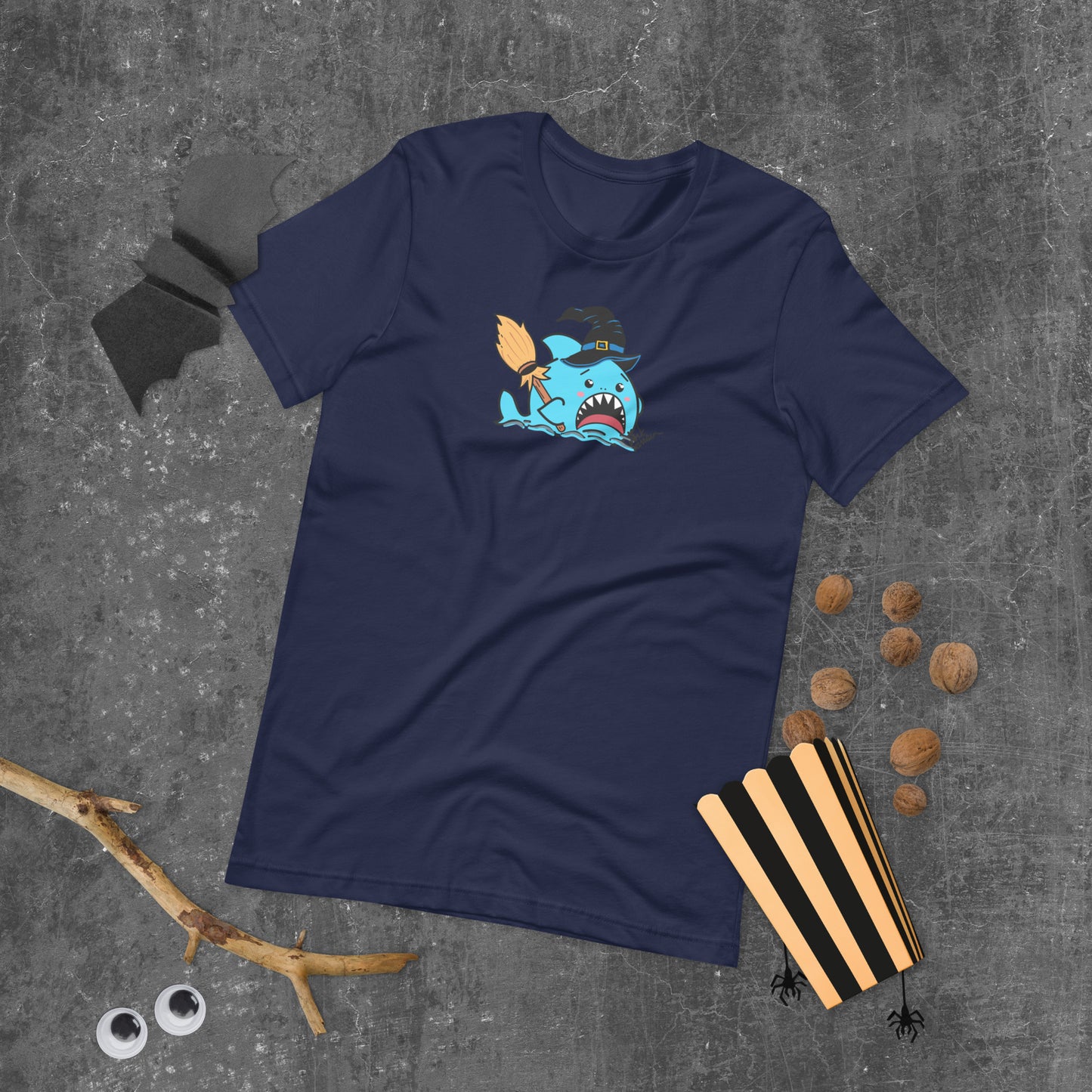 Halloween Sharks- Witch Shark Genderless Tshirt
