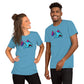 Bi Pride Flag Anxious Shark Genderless Tshirt