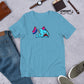 Bi Pride Flag Anxious Shark Genderless Tshirt