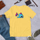 Bi Pride Flag Anxious Shark Genderless Tshirt