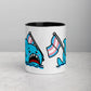Anxious Shark Mug with Transgender Pride Flag (11oz)