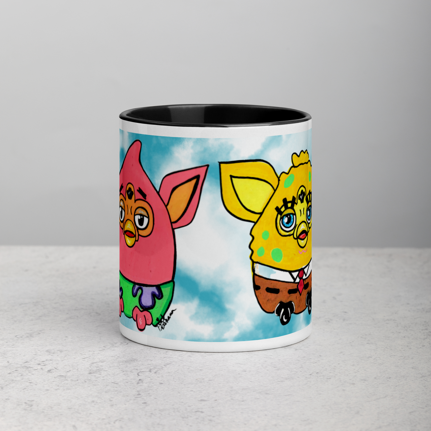 SpongeFURB and Patrick Furby Mug