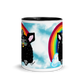 Cute Furby with Rainbow Mug (11oz)