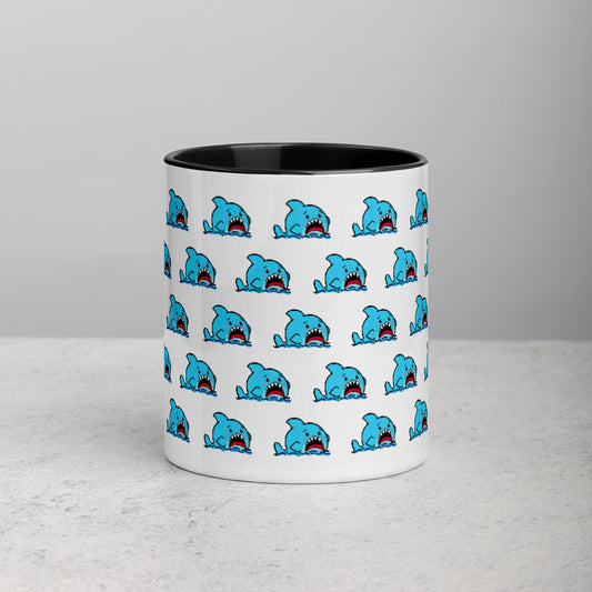 Anxious Shark Allover Mug (11oz)