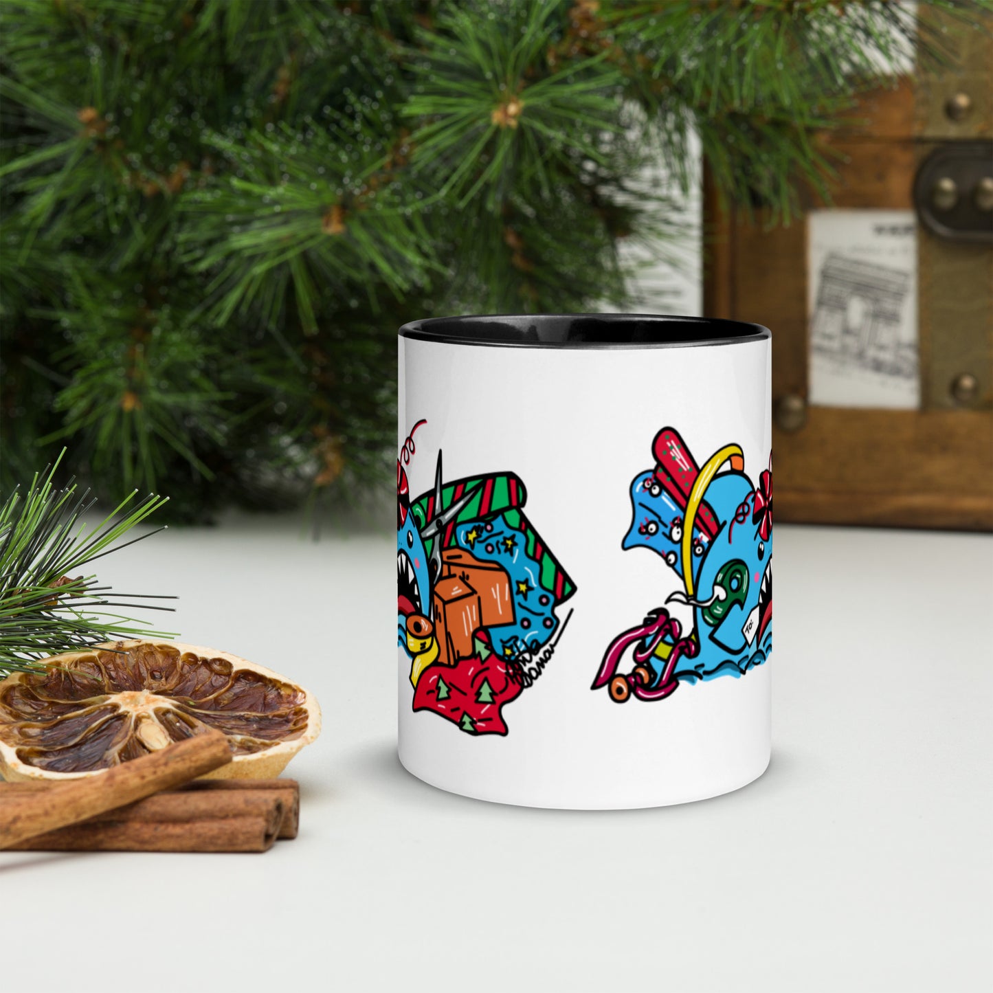 Holiday Shark Mug- Time to Wrap the Gifts! (11oz)