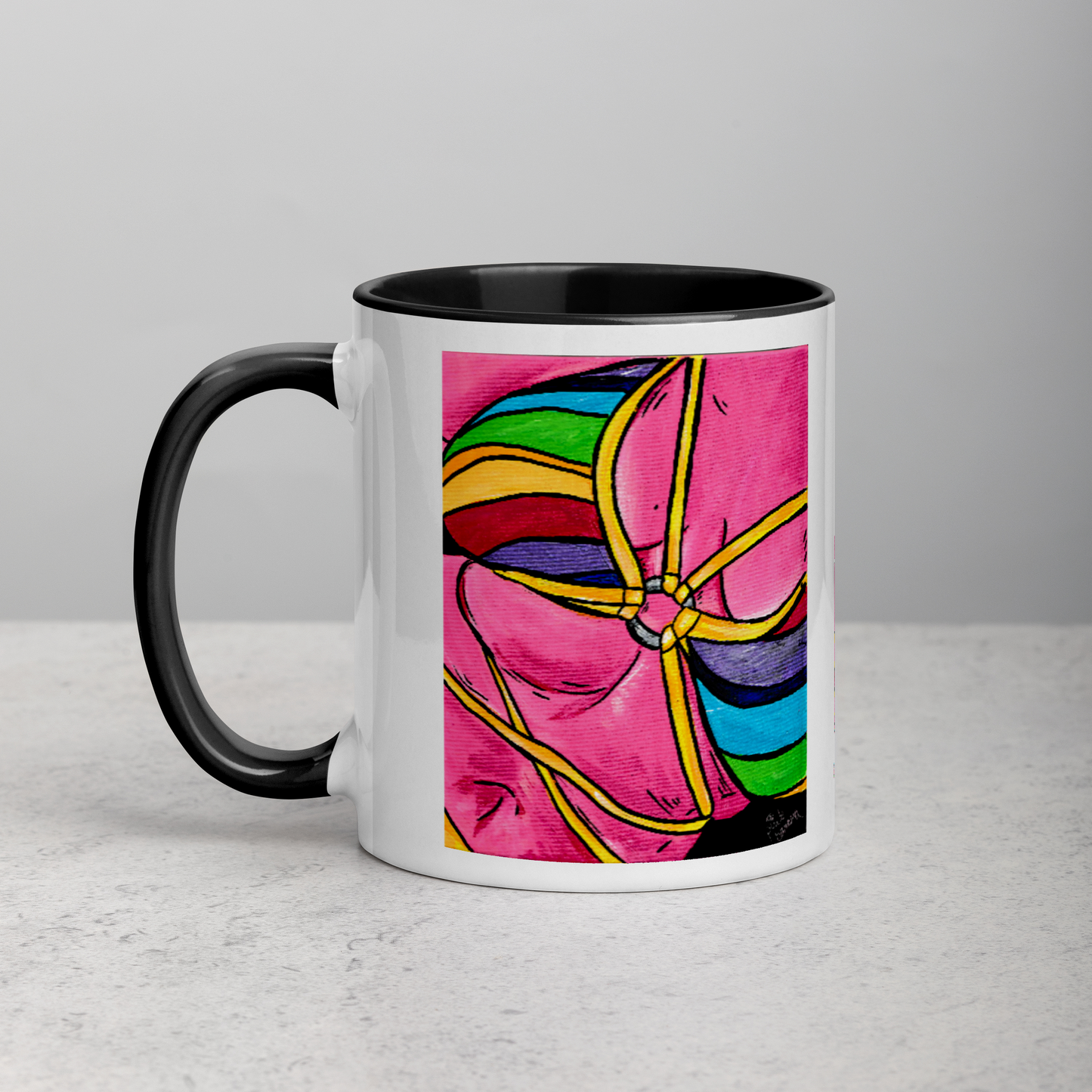 Pink Curves- Mug