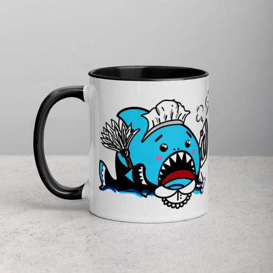 Halloween Sharks Mug- Maid Shark (11oz)