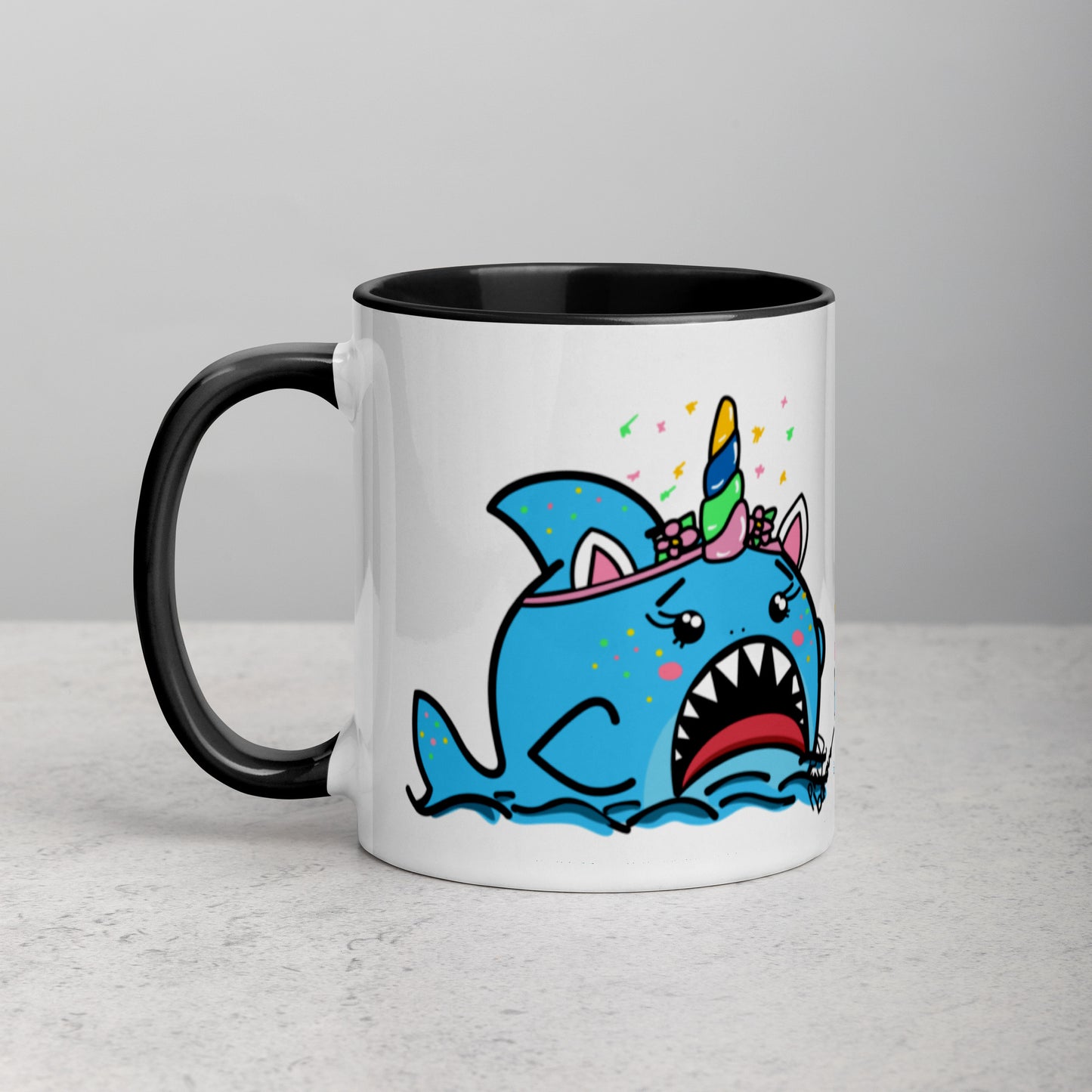 Halloween Sharks Mug- Unicorn Shark (11oz)