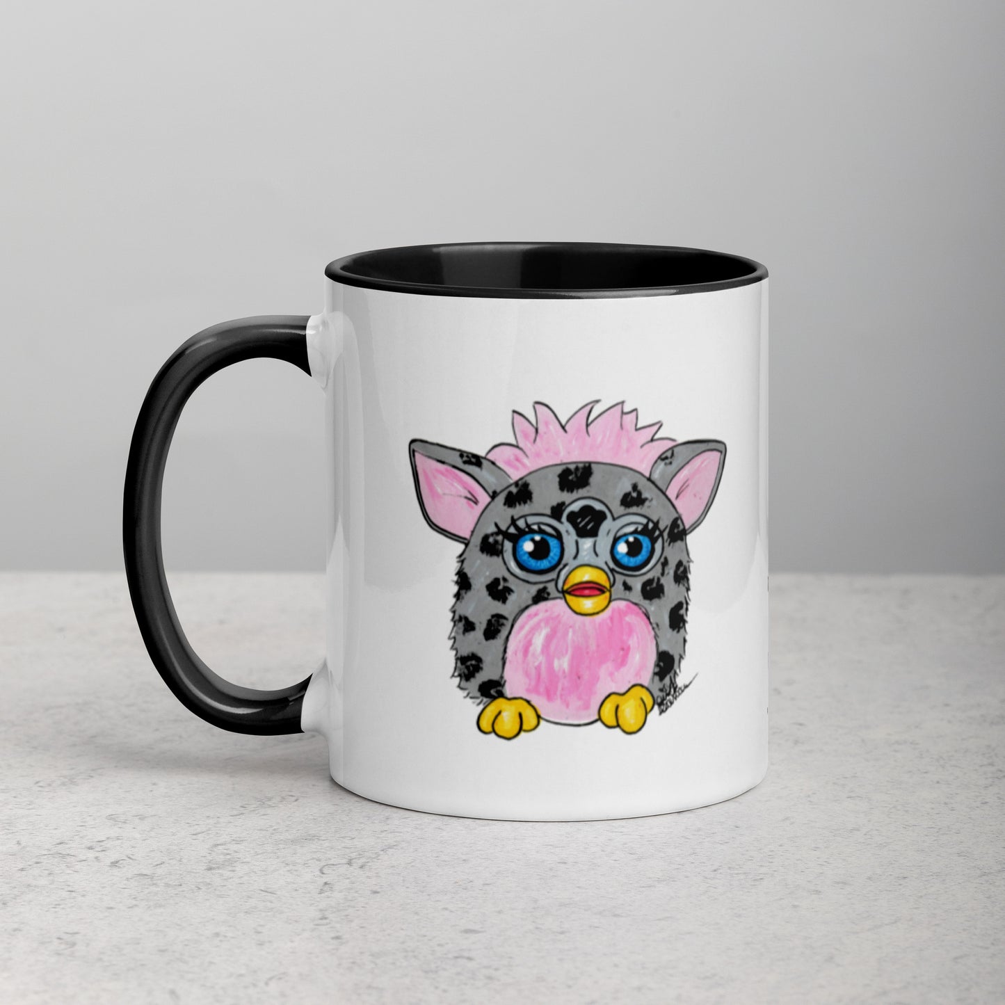 Grey Leopard Furby Mug (11oz)