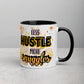 Less Hustle, More Snuggles Mug (flowers)