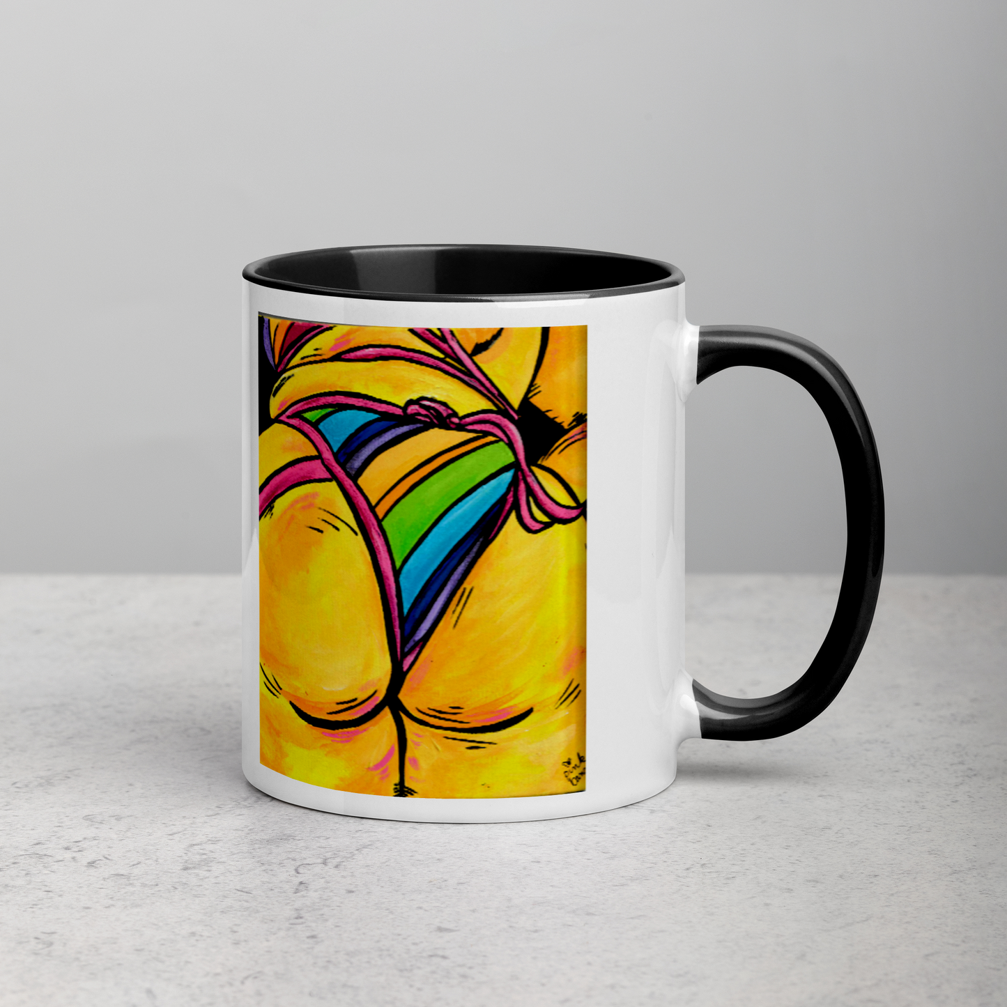 Yellow Booty Mug