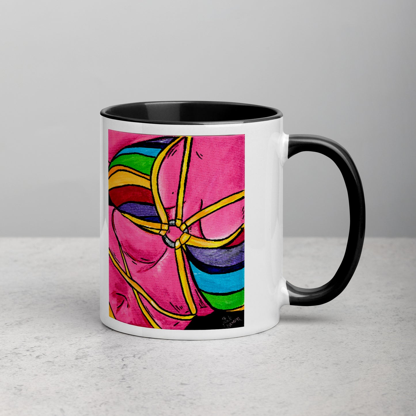 Flaunt It (Yellow Booty/Pink Curves) Mug (11oz)