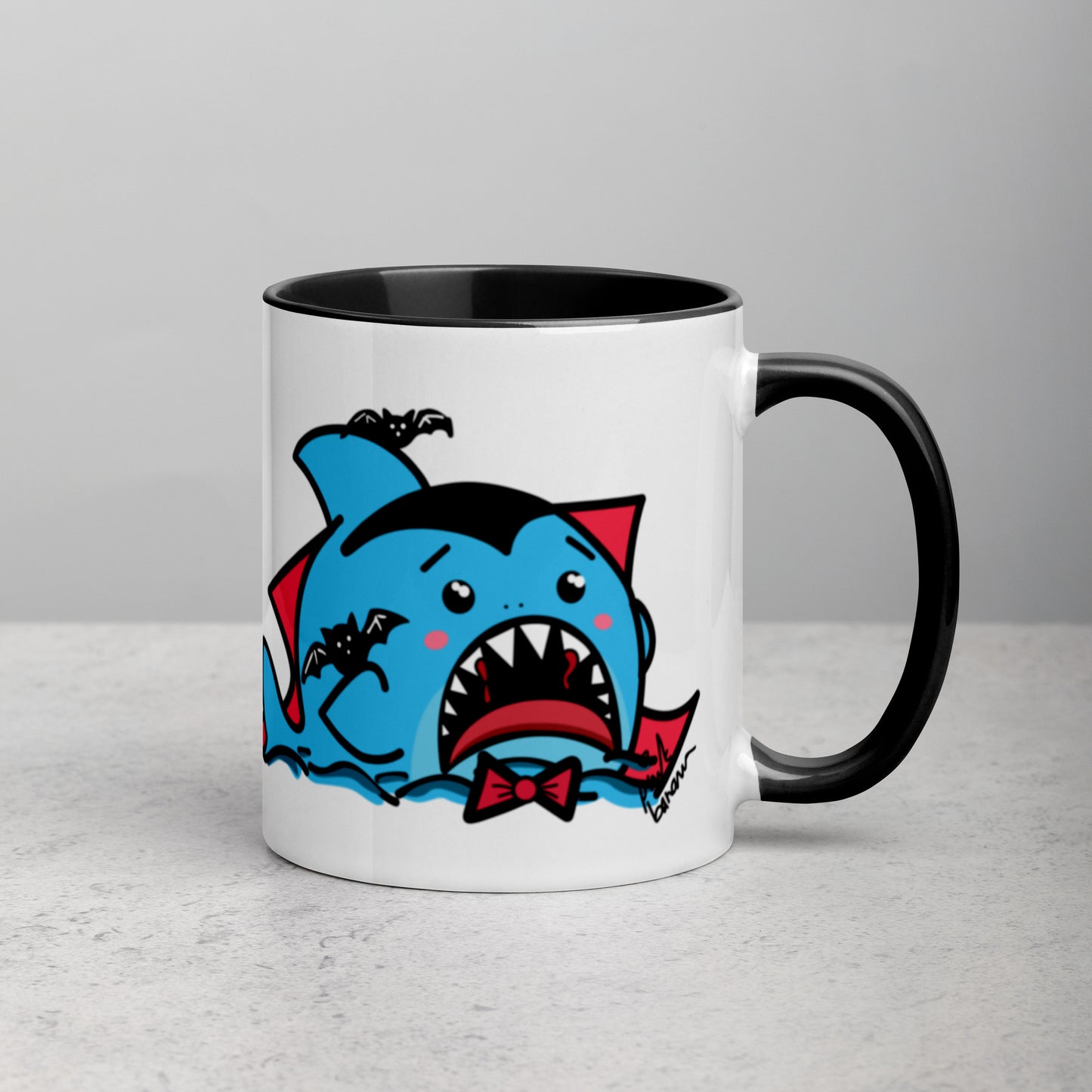 Halloween Sharks Mug- Dracula Shark (11oz)
