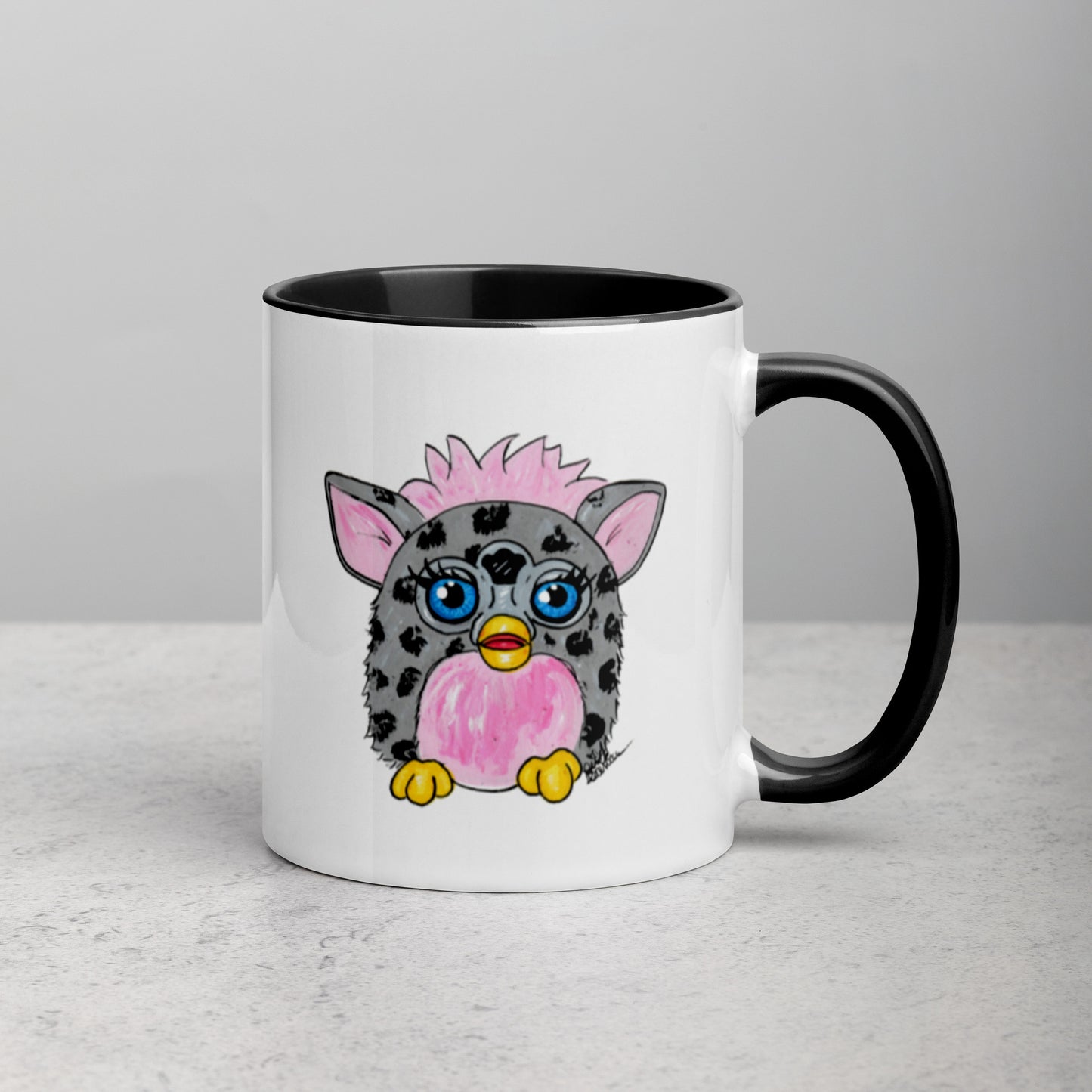 Grey Leopard Furby Mug (11oz)
