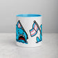 Anxious Shark Mug with Transgender Pride Flag (11oz)