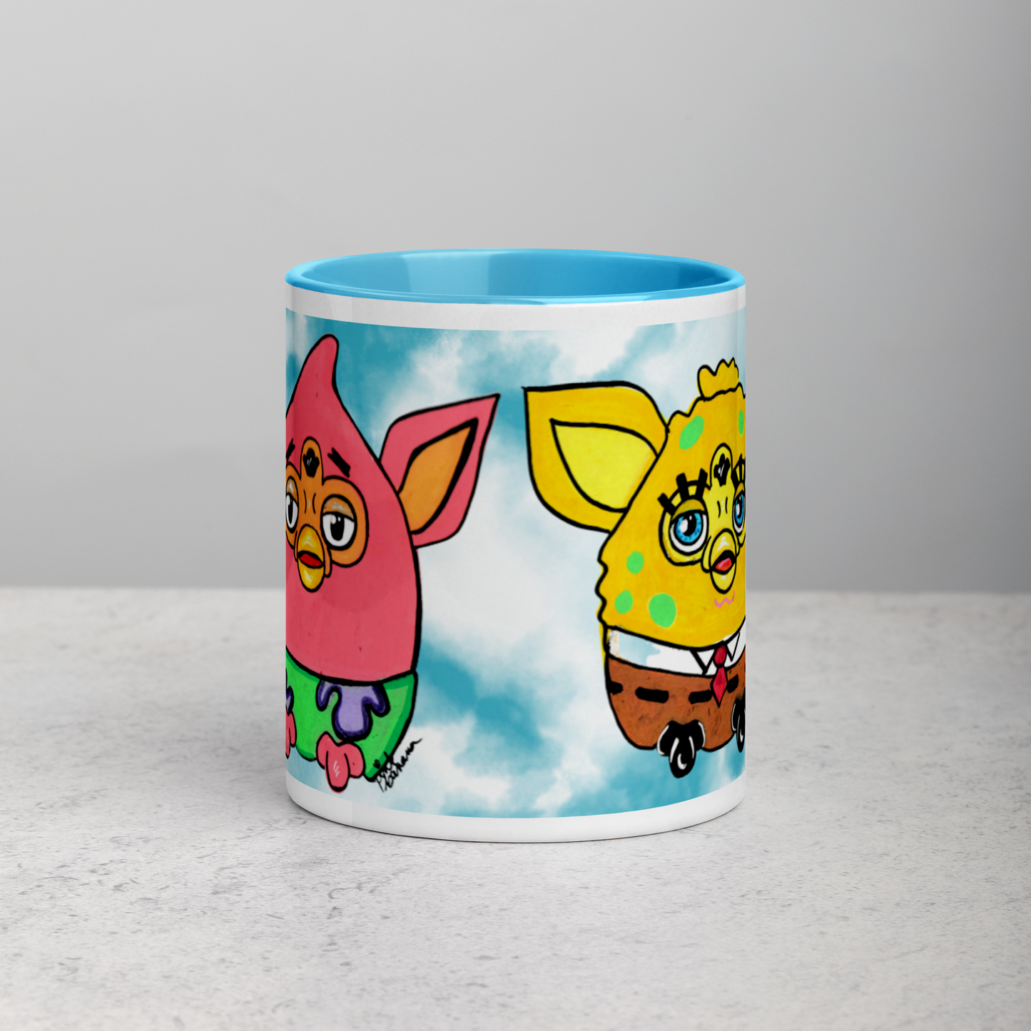 SpongeFURB and Patrick Furby Mug