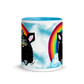 Cute Furby with Rainbow Mug (11oz)