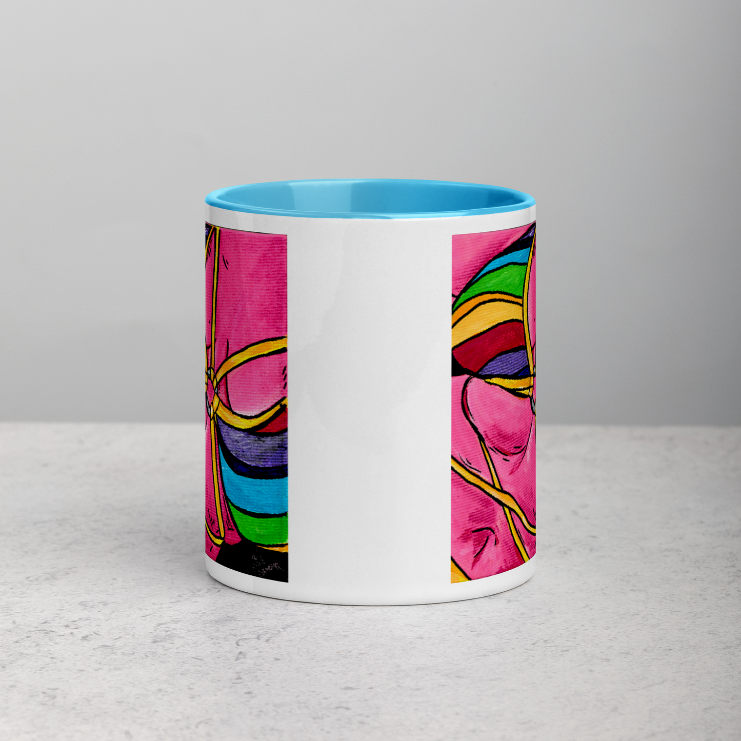 Pink Curves- Mug