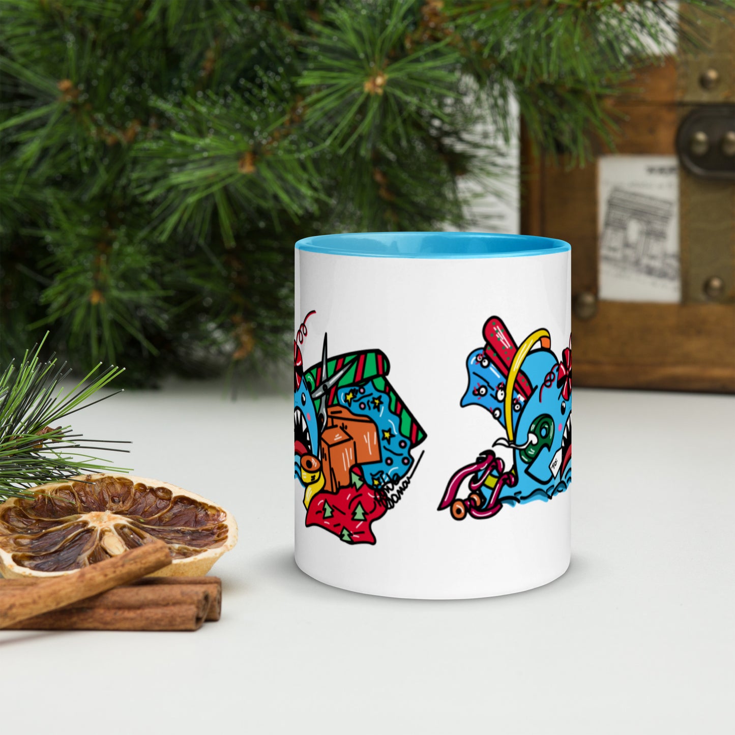 Holiday Shark Mug- Time to Wrap the Gifts! (11oz)