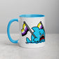 Anxious Shark Mug with Non-Binary Pride Flag (11oz)