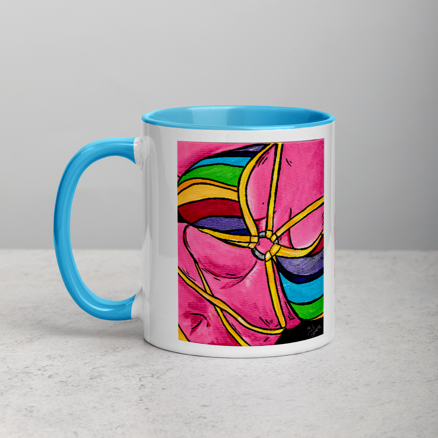 Pink Curves- Mug