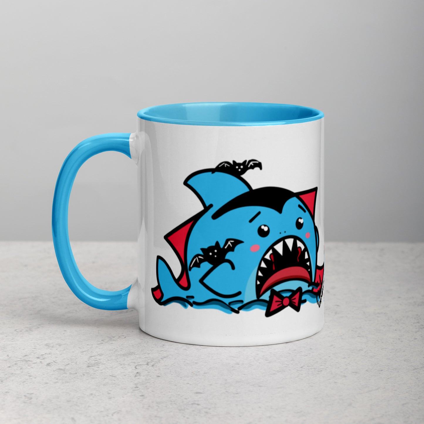 Halloween Sharks Mug- Dracula Shark (11oz)