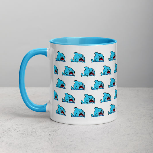 Anxious Shark Allover Mug (11oz)