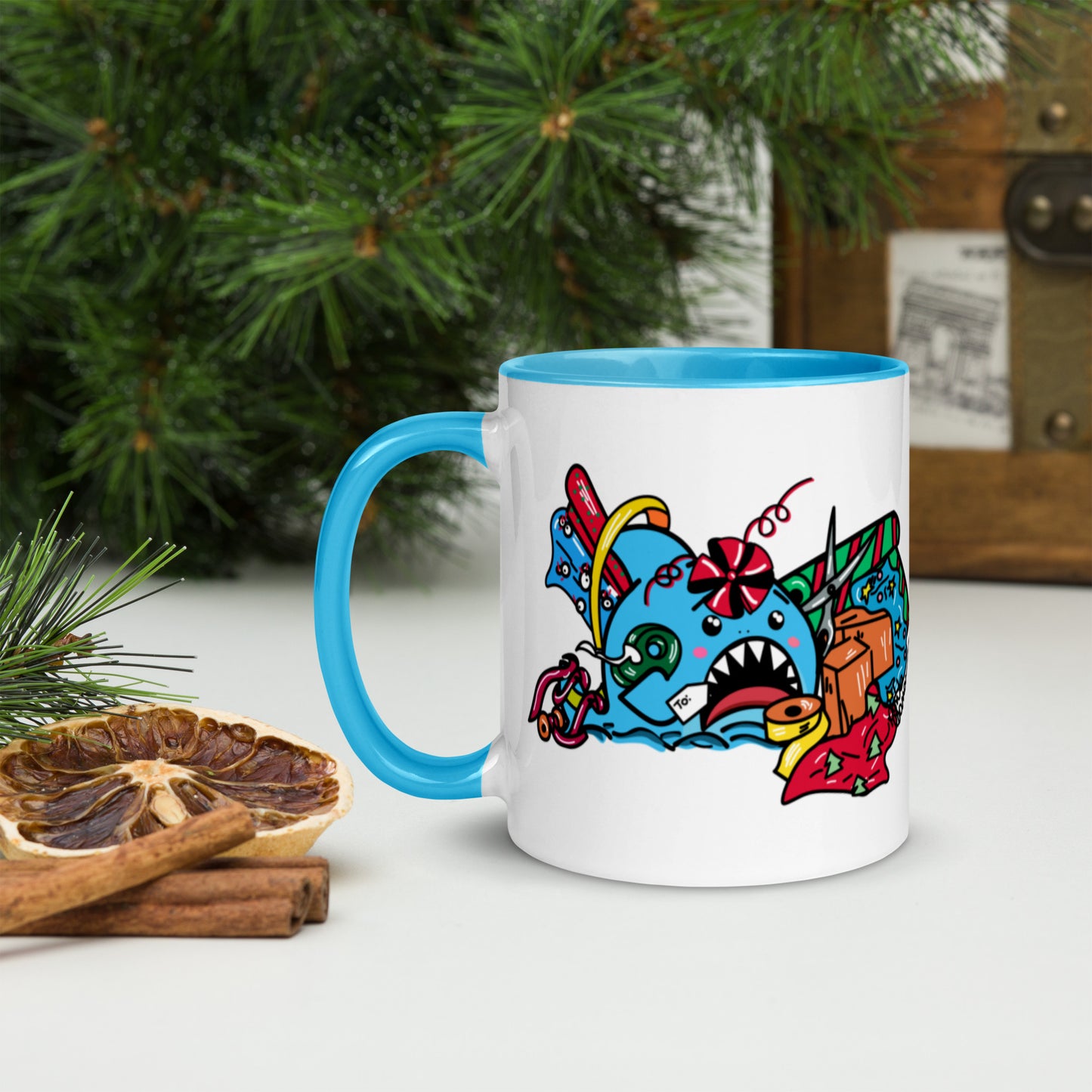 Holiday Shark Mug- Time to Wrap the Gifts! (11oz)