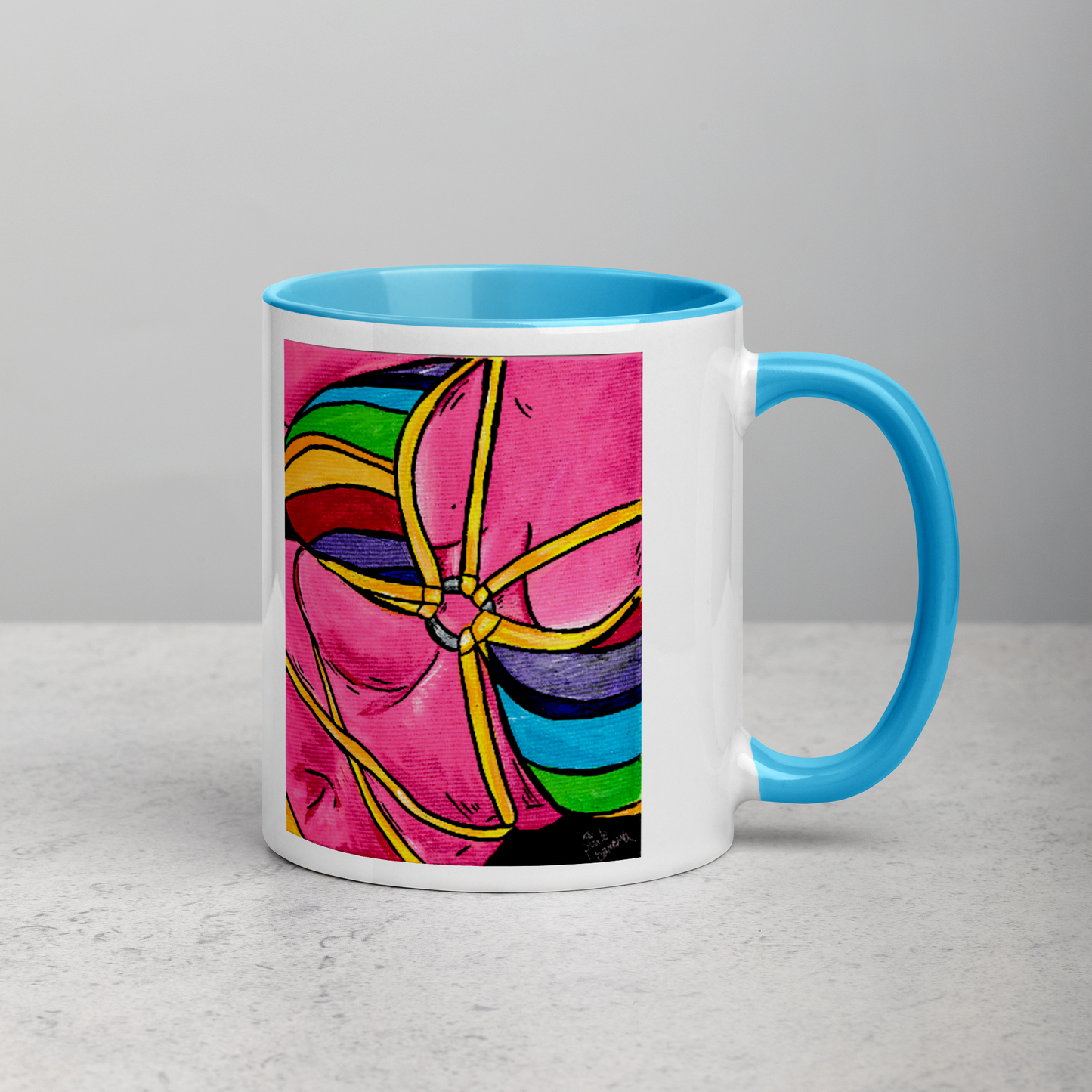 Pink Curves- Mug