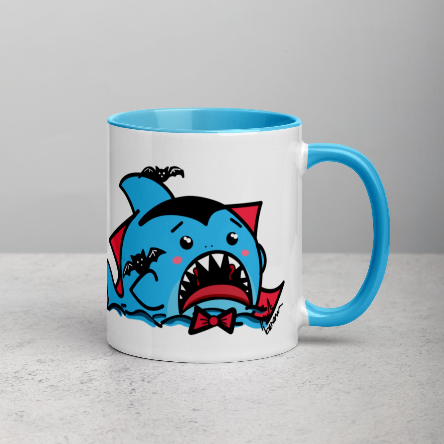 Halloween Sharks Mug- Dracula Shark (11oz)