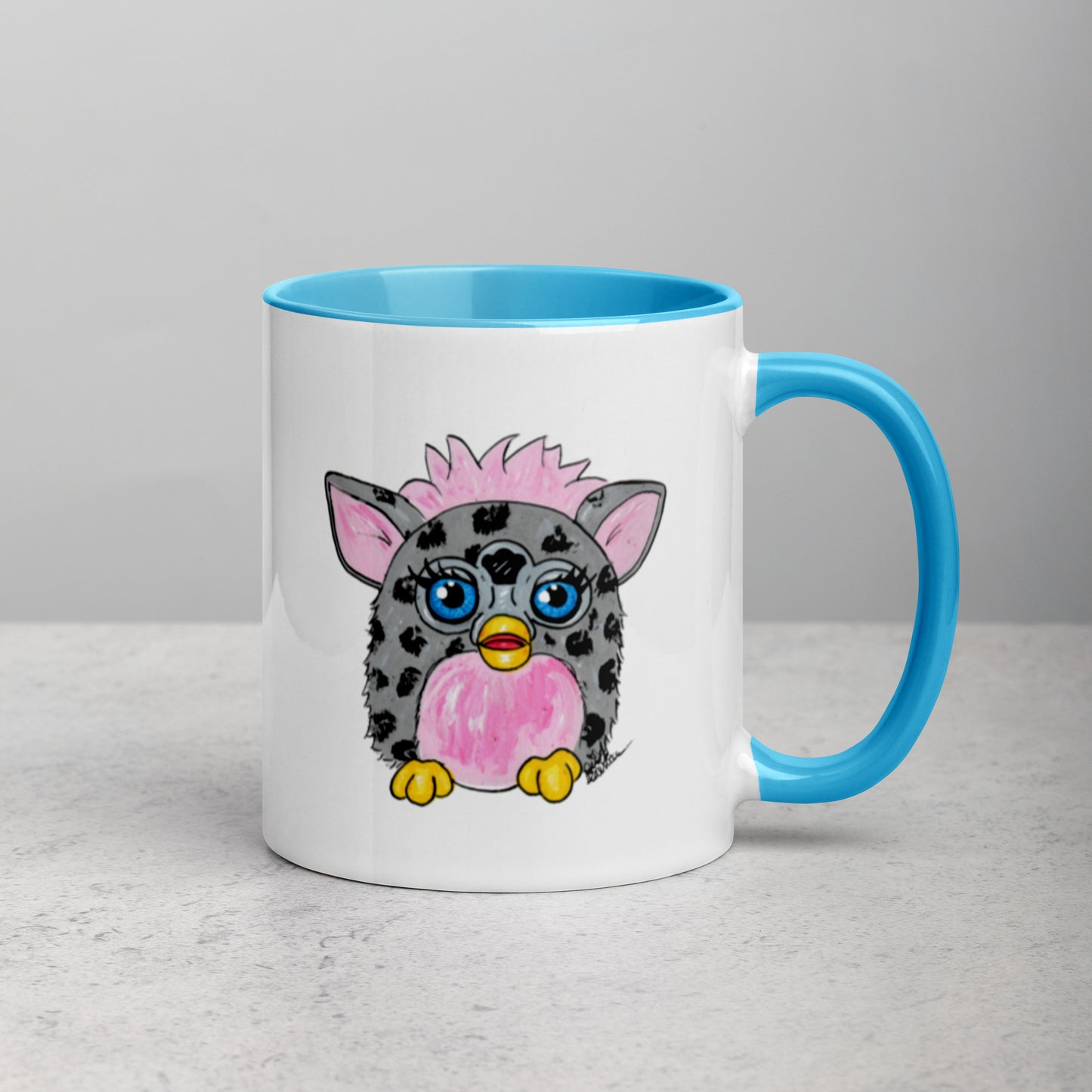 Grey Leopard Furby Mug (11oz)