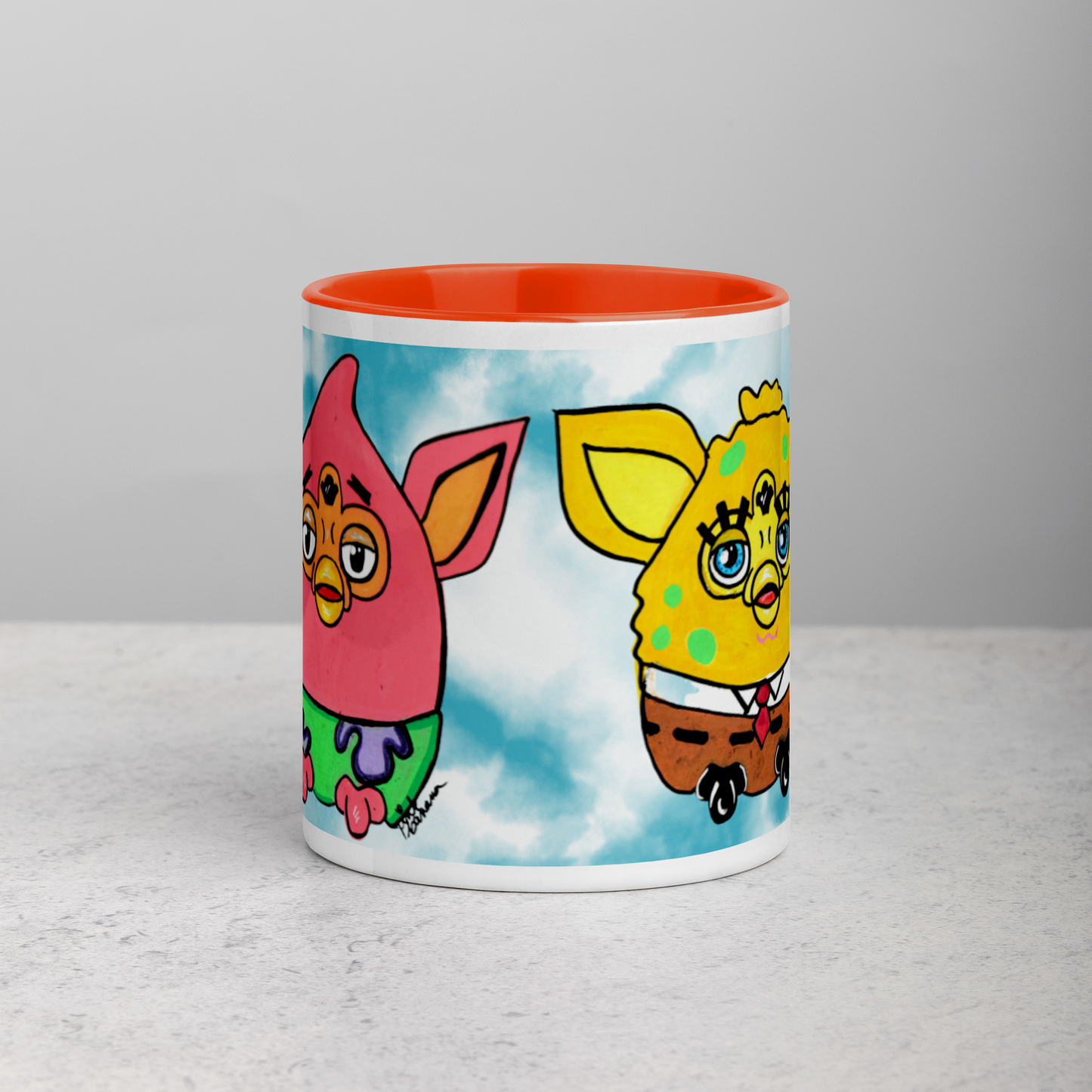 SpongeFURB and Patrick Furby Mug