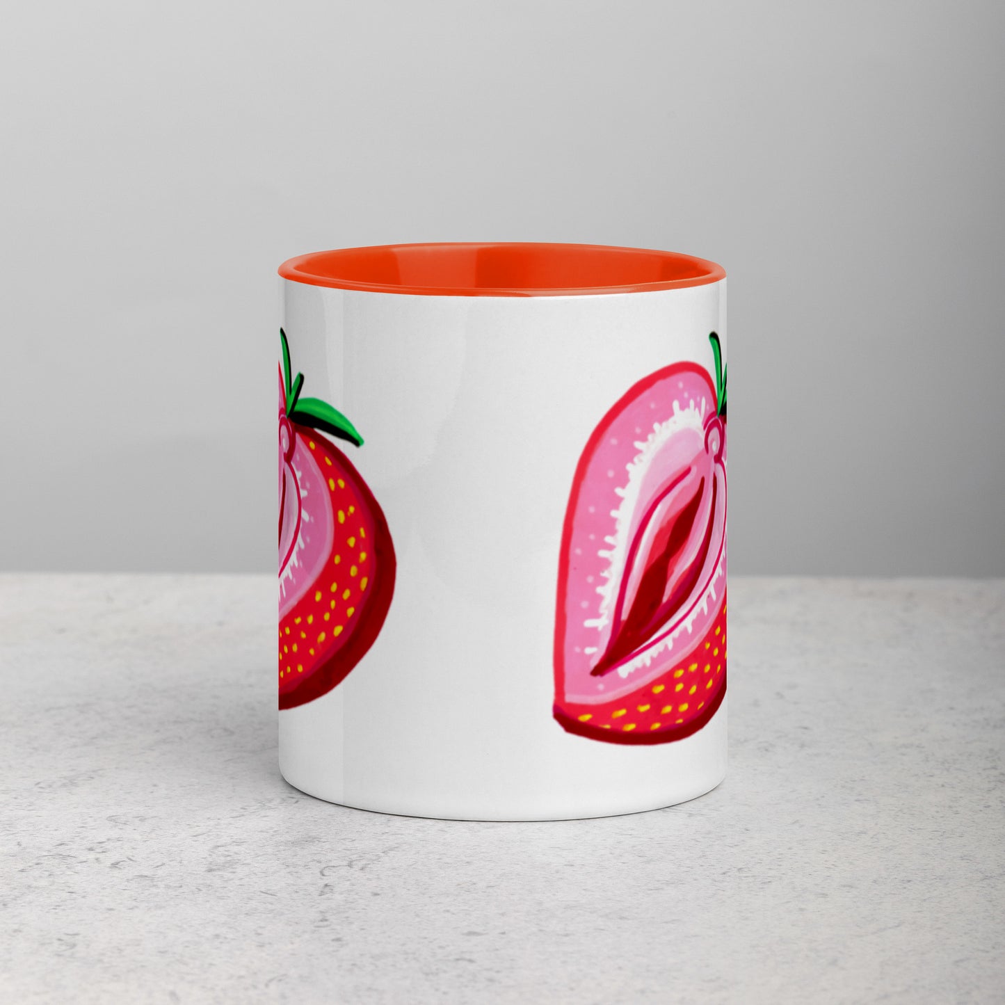Strawberry Vulva Mug