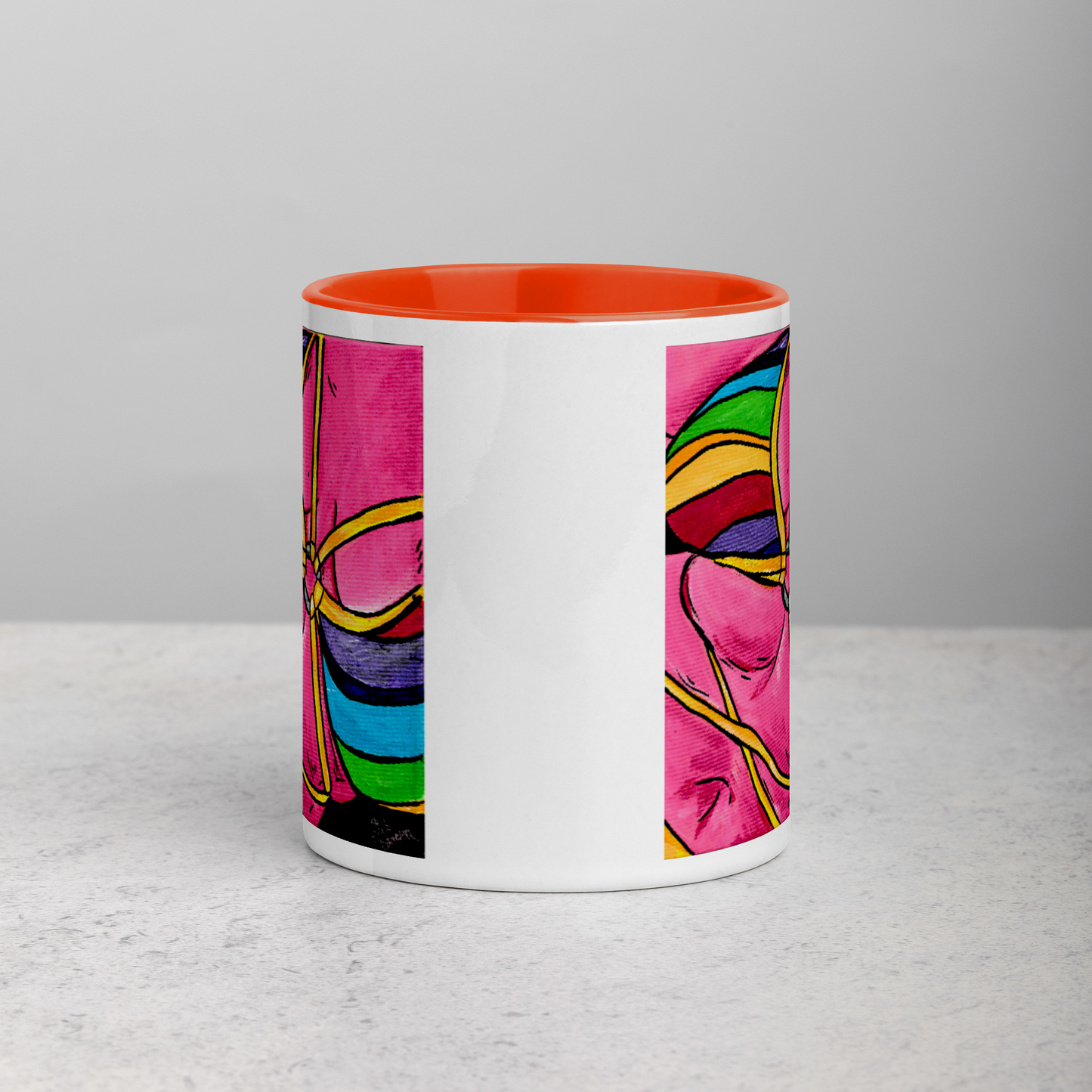 Pink Curves- Mug