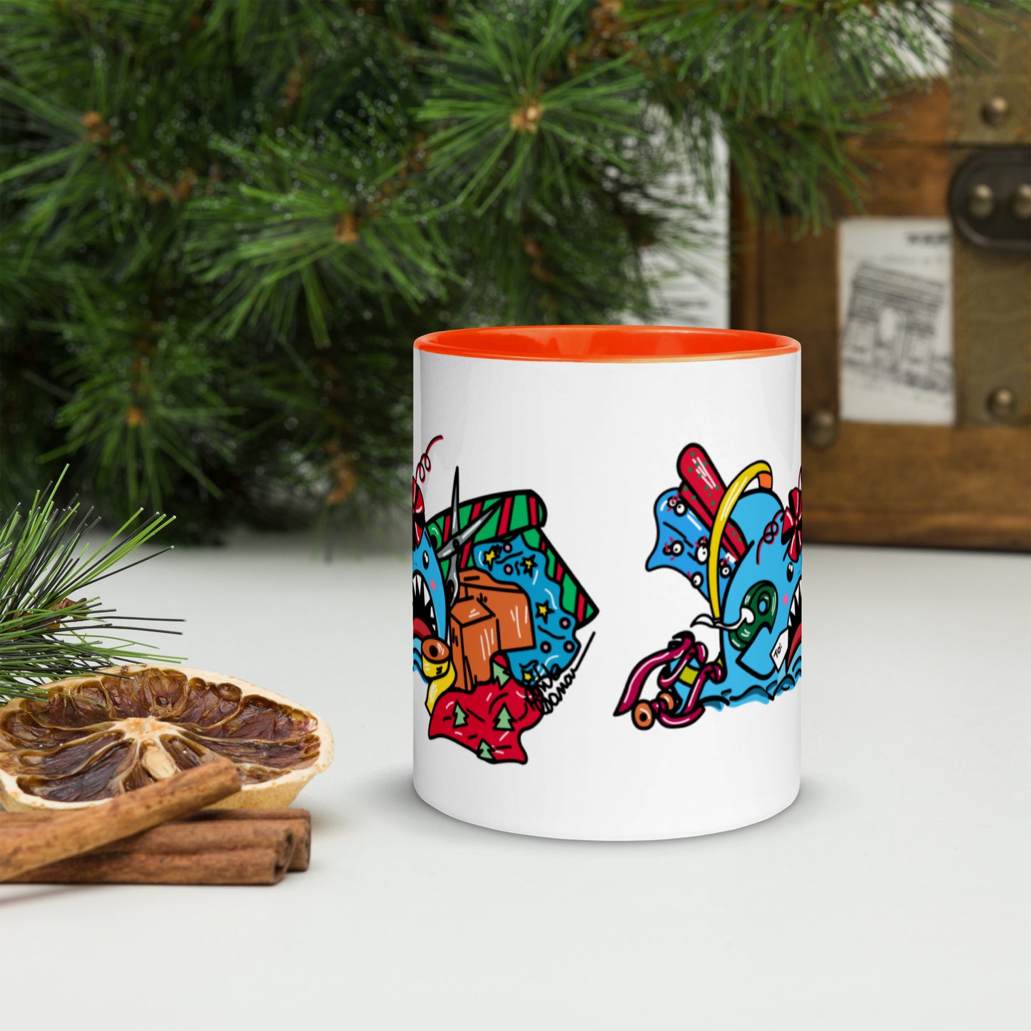 Holiday Shark Mug- Time to Wrap the Gifts! (11oz)