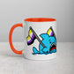 Anxious Shark Mug with Non-Binary Pride Flag (11oz)