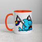 Anxious Shark Mug with Inclusive Pride Flag (11oz)